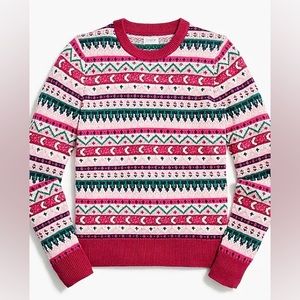 J Crew Fair Isle cotton sweater